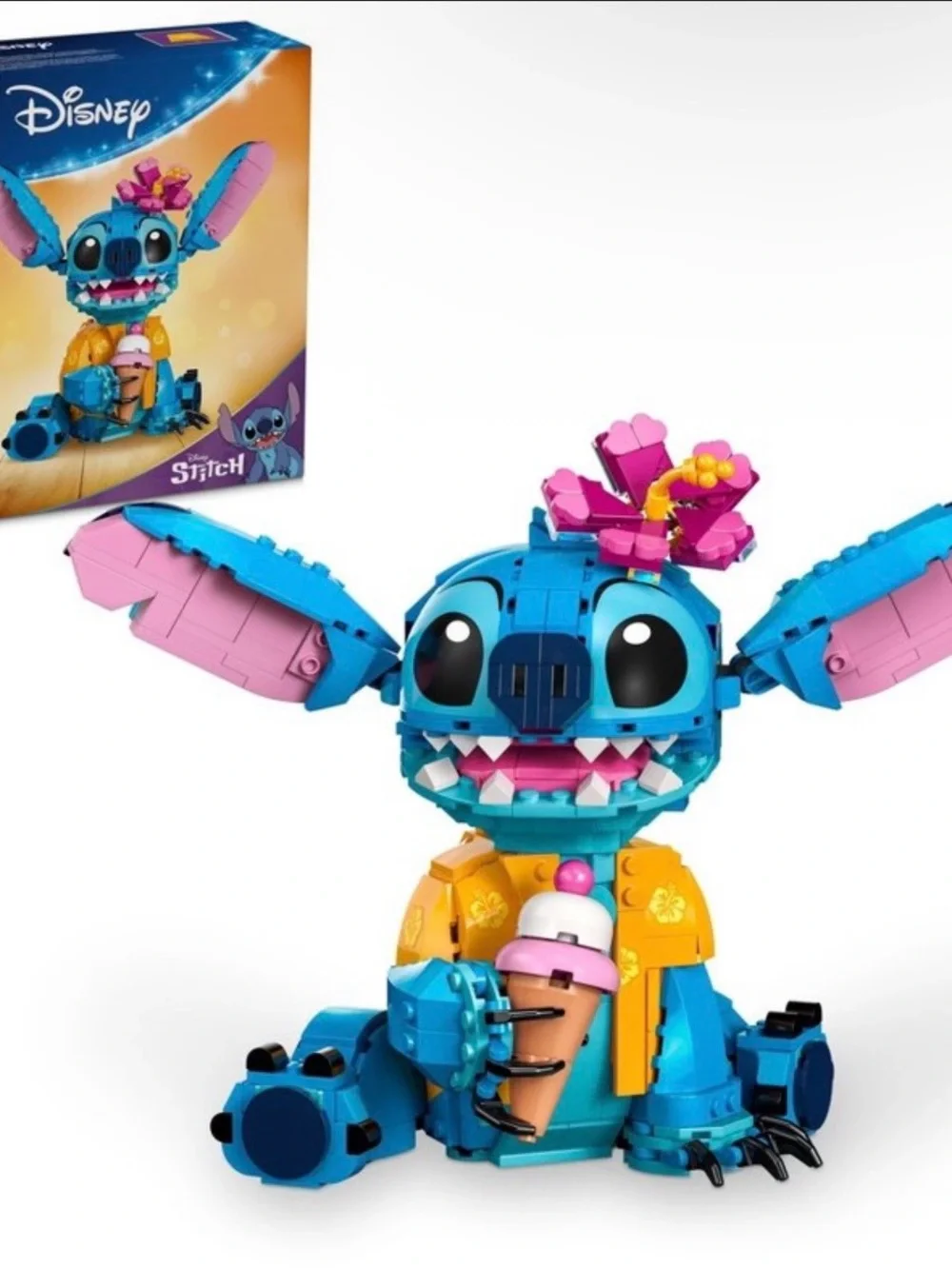 Disney Lilo and Stitch Lego Stitch with Ice Cream Building Set
